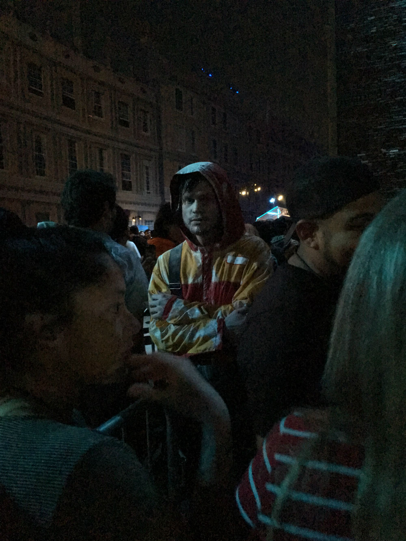 Before we walked in this gentleman, who looked like he was just in line, started saying “Krampus is coming.” He was obviously part of the attraction and very creepy.